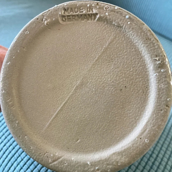 Vintage HB Beer Stein. Hofbrauhaus Munchen 1 liter Stonewear Germany Grey & Blue - Picture 4 of 5